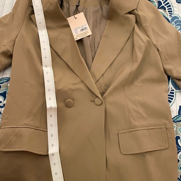 Misguided Petite Stone Longline Blazer NWT - Picture 4 of 5